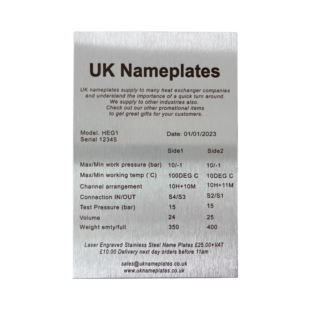 UK Nameplates